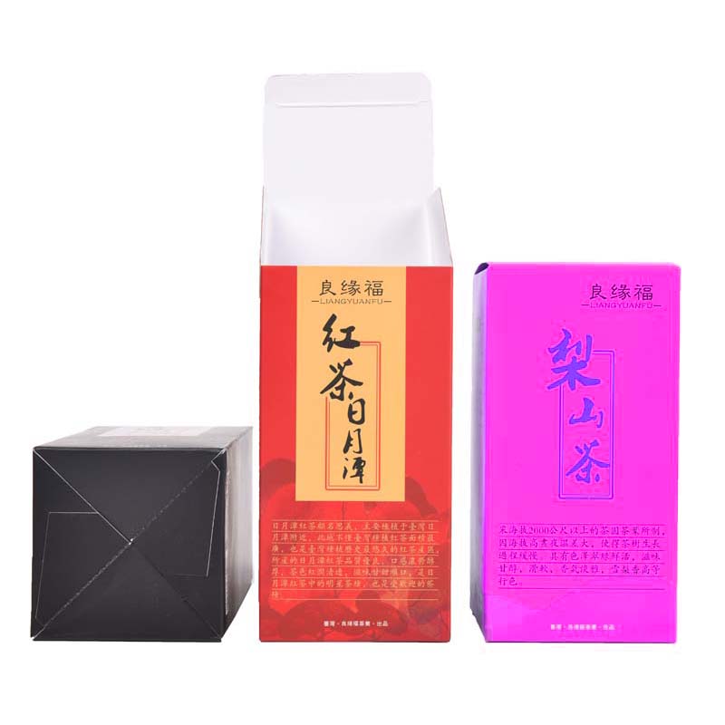 The black tea packaging carton