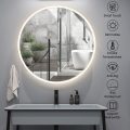 Home Decor Round Backlit LED Bathroom Vanity Mirror