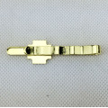 Quality Shiny Gold Pattern Tie Clip Bar