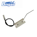 Ceramic ignitor burner spark ignition electrodes