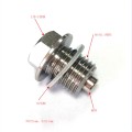 Silver stainless steel neodymium magnet drain plug