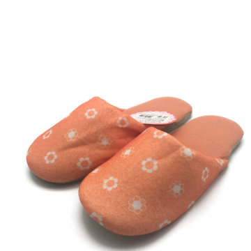 New design orange velour latest ladies slipper designs