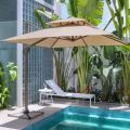 Outdoor Courtyard Beach Umbrella Villa Oversized Sunshade