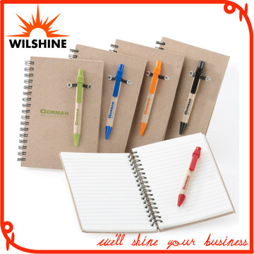 Best Selling Customized Kraft Paper Cover Spiral Notebook (SNB123)