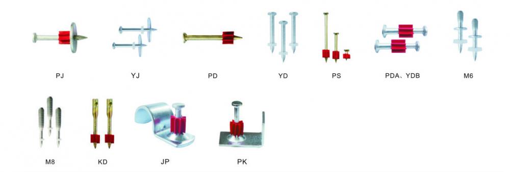 Drive Pins For Ns322 Single Shot Powder Actuated Fastening Tool Universal Powder Fastening Tool