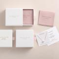 Luxury White Cardboard Paper Bracelet Necklace Jewelry Boxes