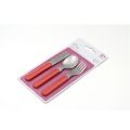 stainless steel children cutlery sets with plastic handle