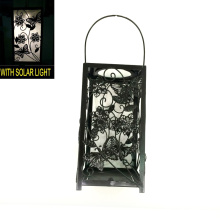 Popular Solar Powered Garden Decoração Metal Butterfly Lantern