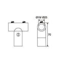 Three Way Connector Stainless Steel