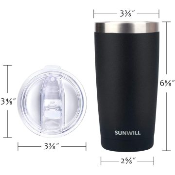 Durable Insulated Stainless Steel Coffee Mug with Lid