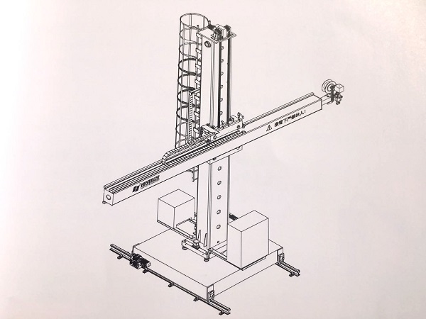 Super Heavy Square Guide Rail Welding Column And Boom 4