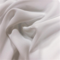 White Plain Dyed Polyester Woven Crepe Fabric