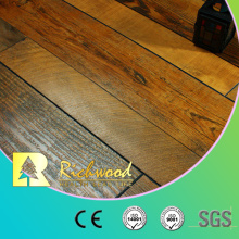 Plancher de stratifié de bois d&#39;érable gratté par main de vinyle de 12.3mm