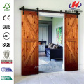 JHK-S06 madeira faixa chuveiro Interior porta deslizante celeiro