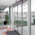 Aluminium frame slide automatic glass sensor door