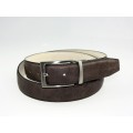 Elegant polish brown stitching leather belt golf belt