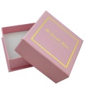Caixa de papel de embalagem de brinco de luxo moda rosa