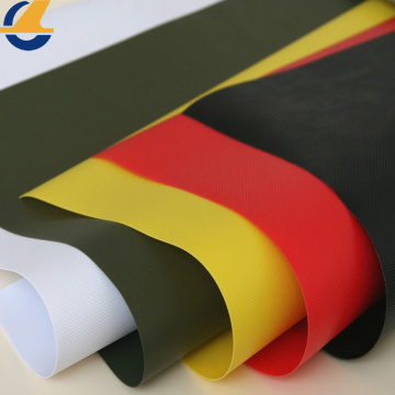 White PVC Vinyl Tarps Fabric Black