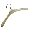 Pearlized plastic women clothes hangers