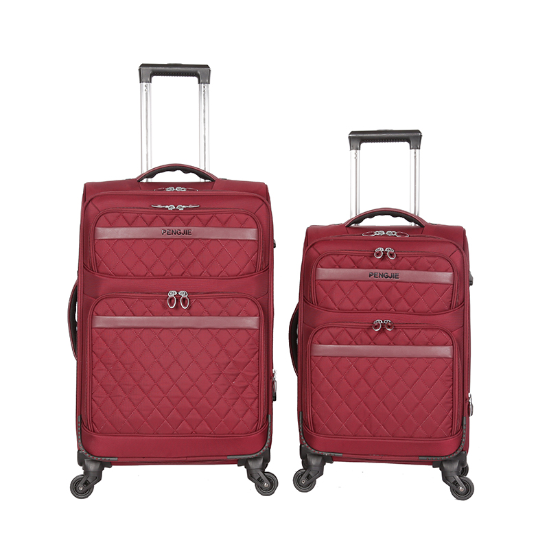 High quality waterproof soft TSA-lock trolley luggage 