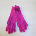 plein Knitted gants doigts des femmes avec une seule couleur
