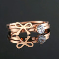 Rose Gold Wedding Ring Set His And Hers