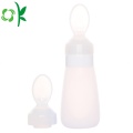 Nouveau design de bouteille de cuillère à manger en silicone pour tout-petit