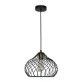 Black Metal Mesh Cage Shade Pendant Light