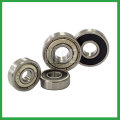 Angular contact rolling ball bearings