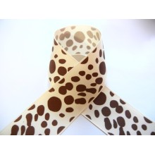 Personnalisé grosgrain Ribbon avec Polka Dot frontière, imprimé Favor ruban, ruban de mariage