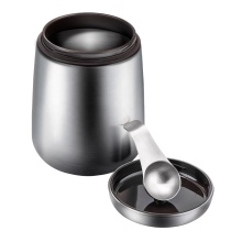 Stainless Steel Metal Tea Coffee Canister With Lid