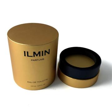 Luxury golden perfume round paper box