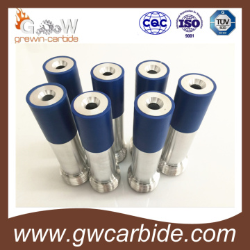 Tungsten Carbide Liner/Nozzle with Steel Jacket and Threads