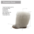 Fashion Sheepskin Wool Lining Fluffy Winter Boots Women