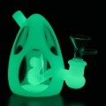 Dab rigs dinosaur egg water pipe glass bong hookah silicone bongs use for smoking MOQ=10pcs