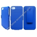 iPhone 5 caso cubrir Slim engomar Protector funda con pata de cabra negra