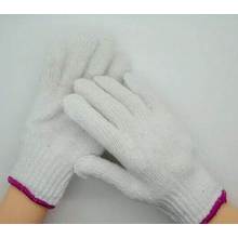 Guantes de algodón con alta calidad blanqueador Guantes de algodón blanco Seguridad Algodón Guantes de trabajo blanco