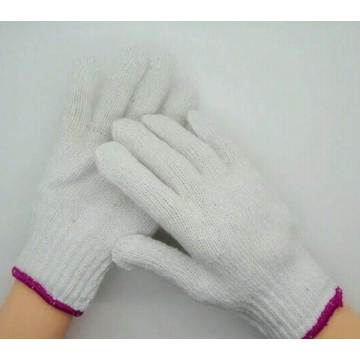 Guantes de algodón con alta calidad blanqueador Guantes de algodón blanco Seguridad Algodón Guantes de trabajo blanco