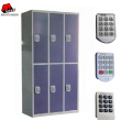 Digital Lock 6 Doors Blue Steel Lockers