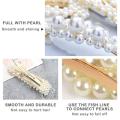 LADES 4 Pack Pearl Hair Clip Hair Accessories