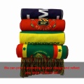 Custom satin fabric Belgium flag design football scarfs