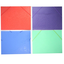 PP File With Elastic Band With Embossed Pattern