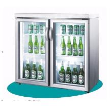 Porta de vidro duplo Cerveja Refrigerador Cooler