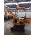 Rhinoceros Mini Excavator XN12 com o motor Kubota e a tampa traseira aberta