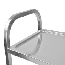 Stainless Steel Two Layer Dining Trolley