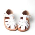 Popular Woven Leather Kid Sandals