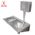 Sluice sink with slop hopper