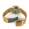 elegant alloy wrist watch with skeleton design mechanical watch