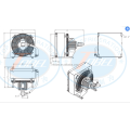 Customised Electric Fan Standard Excavator Hydraulic Air Oil Cooler For Truck Mixer Oil Press Plate Fin Mixer