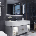 Modern Mirror Bathroom Vanities with Light